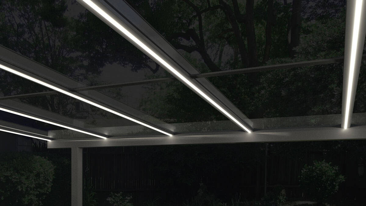 LED Beleuchtung | Lewens Murano Glasdach